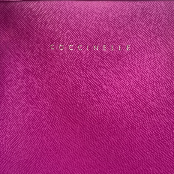 Coccinelle Codice Lavorazione No 8 Saffiano Leather Purse Pink Tote - Picture 2 of 16